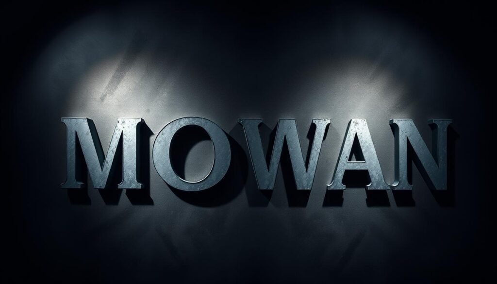 A bold, striking typography composition set against a moody, atmospheric background. Dramatic shadows and highlights accentuate the elegant, modern letterforms, conveying a sense of weight and impactful presence. The text is the focal point, expertly crafted and arranged to command attention. Subtle textures and gradients in the background provide depth and visual interest, while the overall lighting creates a sense of drama and emphasis on the typography. Captured with a wide-angle lens to emphasize the scale and grandeur of the design elements. The resulting image exudes a sense of confident, sophisticated style.