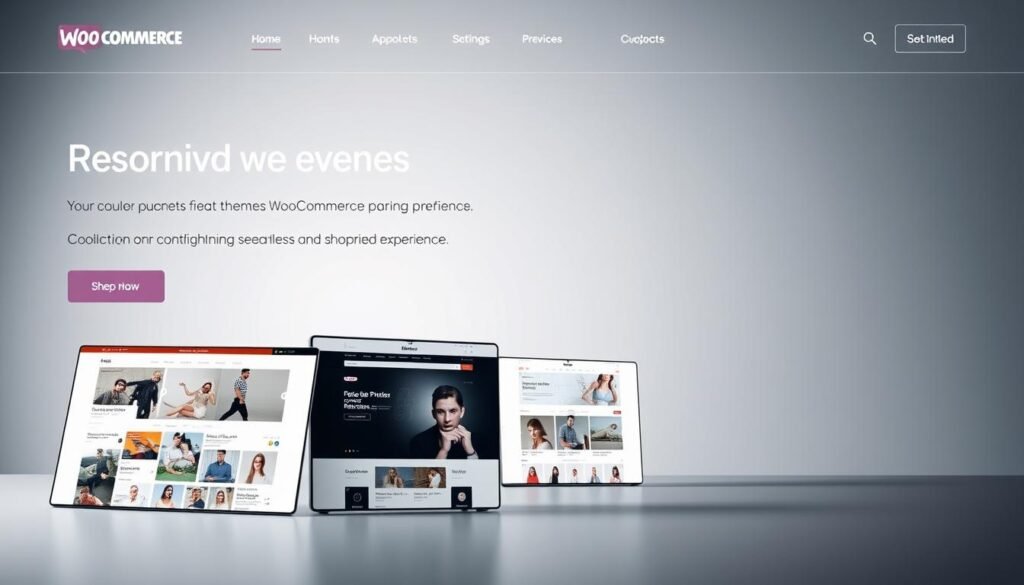 A sleek and modern e-commerce website showcasing a collection of responsive WooCommerce themes, designed to provide a lightning-fast and seamless shopping experience. The foreground features a prominent display of several theme previews, highlighting their mobile-friendly layouts and optimized performance. The middle ground depicts a stylized array of product images, showcasing the themes' versatility in showcasing various types of merchandise. The background sets the scene with a minimalist, yet elegant, gradient-based design, conveying a sense of sophistication and professionalism. Soft lighting and a slightly tilted camera angle create a sense of depth and visual interest, drawing the viewer's attention to the high-quality WooCommerce themes on display. A sleek and modern e-commerce website showcasing a collection of responsive WooCommerce themes, designed to provide a lightning-fast and seamless shopping experience. The foreground features a prominent display of several theme previews, highlighting their mobile-friendly layouts and optimized performance. The middle ground depicts a stylized array of product images, showcasing the themes' versatility in showcasing various types of merchandise. The background sets the scene with a minimalist, yet elegant, gradient-based design, conveying a sense of sophistication and professionalism. Soft lighting and a slightly tilted camera angle create a sense of depth and visual interest, drawing the viewer's attention to the high-quality WooCommerce themes on display.