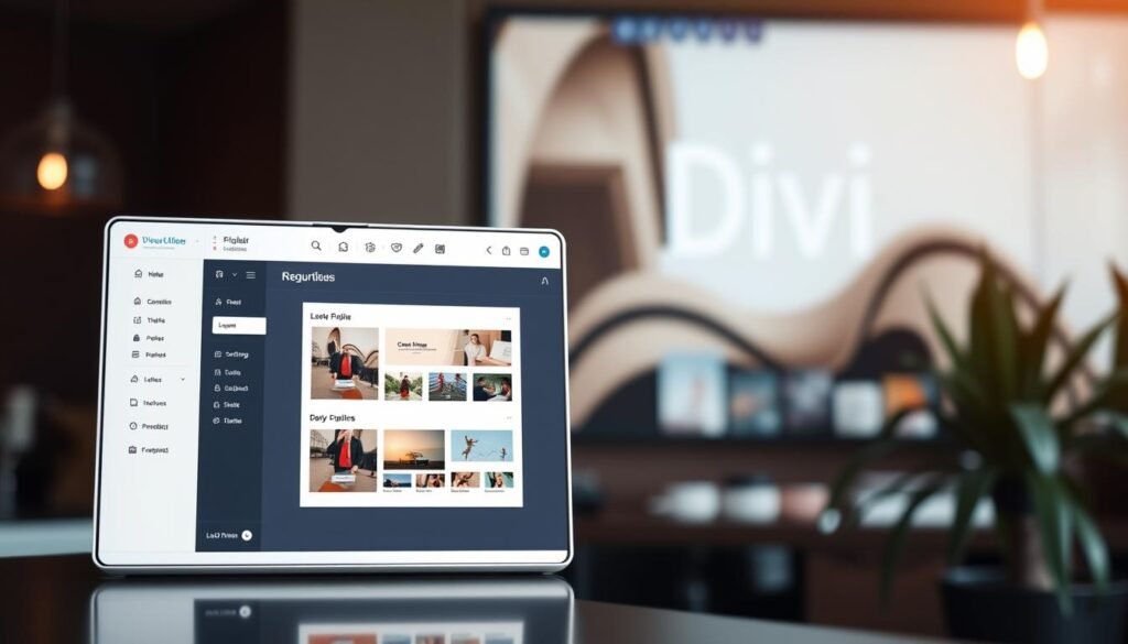 A visually striking, high-quality image of the Divi visual builder theme for WordPress. In the foreground, a modern, minimalist user interface with clean lines, intuitive controls, and a responsive design. The middle ground showcases a drag-and-drop layout editor, with customizable modules and elements effortlessly arranged on the canvas. In the background, a blurred representation of the Divi website, highlighting the versatility and design flexibility of this powerful theme. The overall composition is bathed in a warm, inviting lighting, creating a professional, polished aesthetic that reflects the premium quality of the Divi theme. A visually striking, high-quality image of the Divi visual builder theme for WordPress. In the foreground, a modern, minimalist user interface with clean lines, intuitive controls, and a responsive design. The middle ground showcases a drag-and-drop layout editor, with customizable modules and elements effortlessly arranged on the canvas. In the background, a blurred representation of the Divi website, highlighting the versatility and design flexibility of this powerful theme. The overall composition is bathed in a warm, inviting lighting, creating a professional, polished aesthetic that reflects the premium quality of the Divi theme.